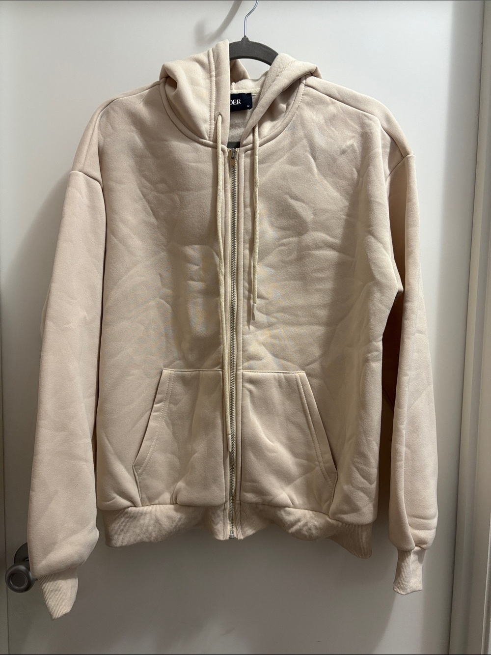 Cider Cream Full-Zip Hooded Sweatshirt